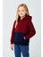 Kız Çocuk Kapüşonlu Kanguru Çepli Parçalı Sweatshirt - Renkli 4