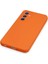 Samsung Galaxy A34 5g Kılıf Nano Içi Kadife Silikon - Turuncu 4