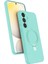 Samsung Galaxy A35 5g Regal Magsafe Standlı Kapak - Su Yeşili 1