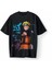 Naruto Kakashi Anime Japanese Japan Ninja Stil Korea Dizi Oversize Unisex Tişört T-Shirt 1