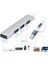 4 Port USB Çoklayıcı ve Type-C Adaptör – 2 In 1 Multi USB 3.0 Hub, MacBook Pro/air ve Type-C Cihazlar ile Uyumlu, Otg Destekli USB Dönüştürücü 3