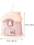 Anahtarlı Sevimli Tavşan Ev Kumbarası Pembe Renkli Şık Dekoratif Para Kutusu 5