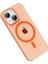 CPT05 Apple iPhone 14 Pc Blank Magsafe Kapak - Turuncu 3