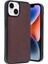 Iphone 15 Kılıf Aras Deri Kapak - Bordo 1