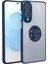 Samsung Galaxy S25 Edge Kılıf Montreal Yüzüklü Silikon Kapak - Lacivert 1