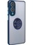 Samsung Galaxy S25 Edge Kılıf Montreal Yüzüklü Silikon Kapak - Lacivert 3