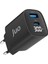 Juo 30W Gan LED Ekranlı Type-C + Usb-A Hızlı Şarj Cihazı & Uyumlu Şarj Aleti 1