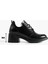 Kadın Bağcıklı Yüksak Taban Topuklu Ayakkabı Diva - Siyah 6