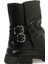 25K-8103 5pr Siyah Kadın Biker Bot 7