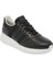 Siyah Deri-Tekstil Erkek Sneaker - E24I1AY56869-A64 5