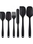 Dayanıklı Silikon Spatula Seti, 6 Parça Set, Yapışmaz Kauçuk Spatula Mutfak Gereçleri Paslanmaz Çelik Çekirdekli, Pişirme ve Karıştırma, Bulaşık Makinesinde Yıkanabilir Fırın, Siyah 1