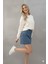 Modal Oversize Dökümlü Tüylenmez Basıc Kadın Sweatshırt 2