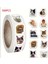 500 Adet Rulo Vinil Kedi Sticker Etiket 1