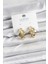 Pirinç Gold Renk Vintage Halka Model Kadın Küpe - TJ-BKP11357 1