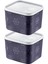 2'li Set No Frost Saklama Kabı Lacivert 1250 ml 1