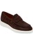 Kahve Hakiki Süet Deri Erkek Loafer - E24I1AY56785-B85 5