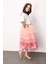Pudra Katlı Tüllü Kız Çocuk Uzun Etek - Azalea 2