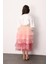 Pudra Katlı Tüllü Kız Çocuk Uzun Etek - Azalea 3