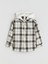 Yeni Sezon Kapüşonlu Ekose Erkek Çocuk Gömlek 1