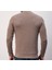 Bisiklet Yaka Dar Kesim Kahverengi Erkek Triko 2