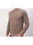 Bisiklet Yaka Dar Kesim Kahverengi Erkek Triko 4