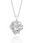 Kadın Paslanmaz Çelik Zirkon Taşlı Kalp Modeli Kolye – Parlak Taşlı Zarif Tasarım 1