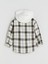Yeni Sezon Kapüşonlu Ekose Erkek Çocuk Gömlek 3