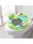 Kurbağa Model Çocuk-bebek Yanlardan Tutmalı Yumuşak Süngerli Klozet Kapağı Adaptörü Yeşil 2