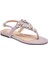 Lila Hakiki Süet Deri Kadın Sandalet - K24Y1SN67407-R92 5