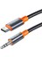 CA-0820 Type-C To 3.5mm Aux Ses Kablosu 1.2m Siyah 1