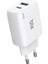 Bix ZH-2U41T 25W Pd 3.0 Type-C & Usb-A Çift Bağlantı Noktalı Hızlı Şarj Adaptörü,, 15/14/13/12/pro Max, iPad Air/pro ve Daha Fazlası ile Uyumlu 3