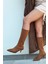 Ralve Kadın Topuklu Streç Çizme Taba Dalgıç Kumaş 1