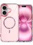 Apple iPhone 16 Plus Live Diamond Magsafe Kapak - Pembe 1