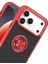 Apple iPhone 17 Pro Max Montreal Yüzüklü Silikon Kapak - Kırmızı 2