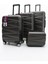 0yefa Dayanıklı Unisex 4 Tekerlekli 4'lü Set Plastik Valiz Seti 1