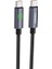 XS08 60W LED Işıklı Type-C To Type-C Şarj ve Data Kablosu Ip Örgülü 1,2m 3