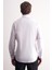 Beyaz Yarım Italyan Yaka Uzun Kol Premium Slim Fit %100 Pamuk Gömlek 1004255197 5
