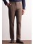 Kahverengi Yan Cep Düz Paça Pamuklu Comfort Fit Chino Casual Pantolon 1003255167 1