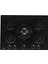 Hf Lux 70 Bk Siyah Özel Düğmeli 70 Cm. 5 Gözlü Gazlı Ankastre Cam Ocak 1