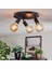 Modern Siyah 3XE27 Mafsallı Hareketli Başlık(Glop Ampul Hariç) Metal Spot Avize 1