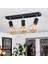 Modern1 Siyah1 3XE27 Mafsallı Hareketli Başlık(Glop Ampul Hariç) Metal Spot Avize 4