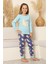 Kız Çocuk %100 Pamuk Interlok Kumaş Pijama Takımı 6-15 Yaş 12421 1