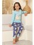 Kız Çocuk %100 Pamuk Interlok Kumaş Pijama Takımı 6-15 Yaş 12421 2