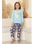 Kız Çocuk %100 Pamuk Interlok Kumaş Pijama Takımı 6-15 Yaş 12421 3