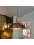 Patina Renk Asaletli Tekli Avize Patina Başlık Retro Sarkıt Lamba Restoran Salon Aydınlatma 5