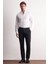 Siyah Yan Cep Düz Paça Pamuklu Slim Fit Chino Casual Pantolon 1003255161 2