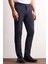 Lacivert Yan Cep Düz Paça Pamuklu Slim Fit Chino Casual Pantolon 1003255165 1