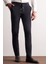 Lacivert Yan Cep Düz Paça Slim Fit Chino Casual Pantolon 1003255158 1
