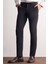 Lacivert Yan Cep Düz Paça Slim Fit Chino Casual Pantolon 1003255158 3
