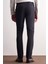 Lacivert Yan Cep Düz Paça Slim Fit Chino Casual Pantolon 1003255158 4